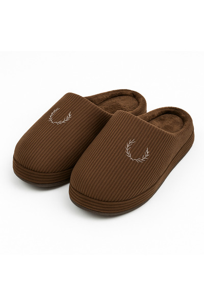 birrbazaar Men's Winter Ribbed Gondola Furry Lightweight Flexible Towel Inside Slippers