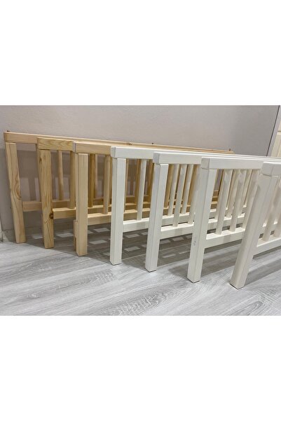 nefes Karyola 125x50 Beyaz Bariyer - Hemnes Karyola Uyumlu Geçmeli Yatak Bari...