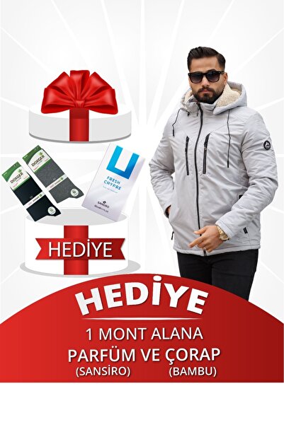 DOXGER ERKEK KIŞLIK İÇİ KÜRKLÜ SEYYAR KAPÜŞONLU MONT