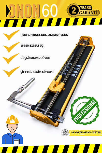 60 Profesyonel Fayans Granit Seramik Kesme Makinesi 60cm - Metal Gövde