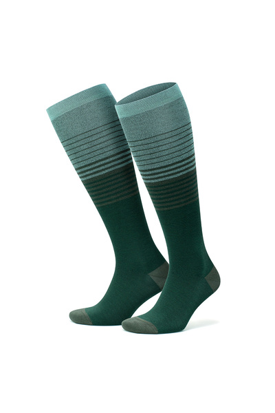 Go With Бамбуковозелени безшевни компресионни чорапи до коляното с 15-20 mmHg...