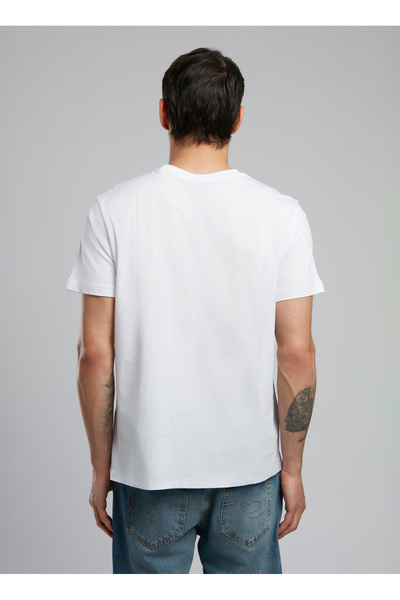 Lee Cooper Round Neck White Men's T-Shirt 252 Lcm 242047 Zora White