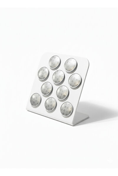 Trend Pleksi L Capsule Coffee Stand (Nespresso & Jacobs Capsule Compatible 10 Capacity White)
