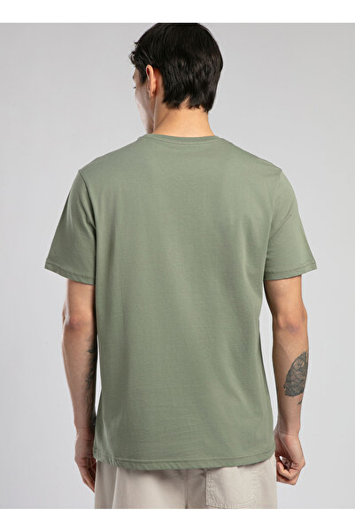 Lee Cooper Crew Neck Khaki Men's T-Shirt 252 Lcm 242003 Baselo Khaki