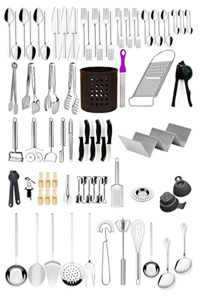 Homerest 86 Adet Çatal Kaşık Bıçak Yemek Takımı, Özel Günlük Ve Gündelik Yemek Takımı, Çeyizin Için Her Şey