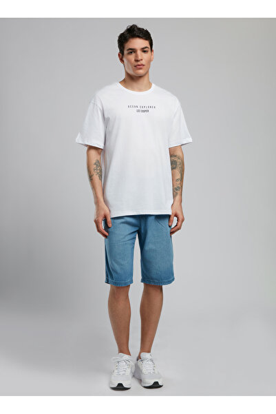 Lee Cooper Round Neck White Men's T-Shirt 252 Lcm 242059 Noira White