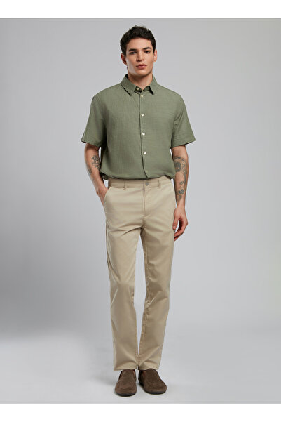 Lee Cooper Normal Bel Slim Straight Bej Erkek Chino Pantolon 252 LCM 221007 NEW CHINO 2 BEJ