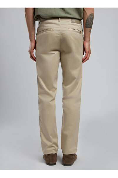 Lee Cooper Normal Bel Slim Straight Bej Erkek Chino Pantolon 252 LCM 221007 NEW CHINO 2 BEJ