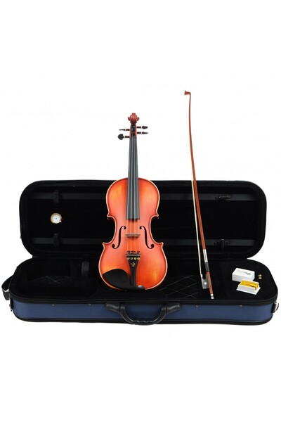 Carlovy Vla6 - 4/4 Keman Yay Reçine Yastık Yedek Tel Seti Susturucu Hediyeli