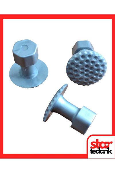 STAR PDR Boyasız Göçük Düzeltme Plastiği Yuvarlak Bombeli Çap 22mm Gri 10'lu Set