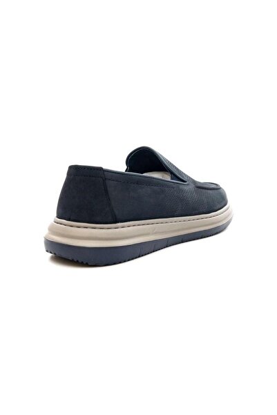 Greyder 64696 Lacivert Nubuk Hakiki Deri Erkek Comfort Ayakkabı