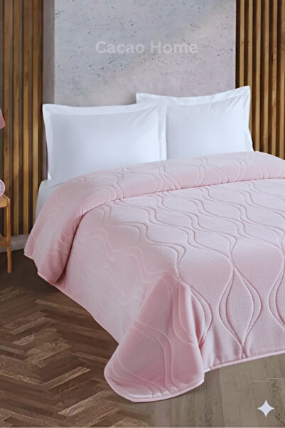 Taç Kristal Tek Kişilik Kalın Kabartma Emboss Battaniye