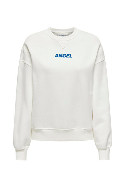 ONLY سويت شيرت نسائي من ONLSOFIA L/S WORD O-NECK