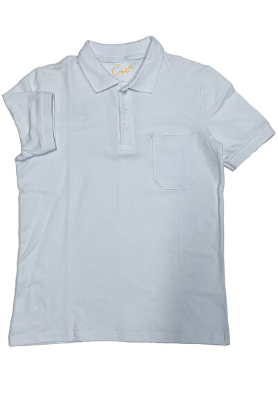 Çapıt Βαμβάκι τεμάχια Με τσέπες Λευκό μπλουζάκι με κοντό μανίκι με λαιμόκοψη ...