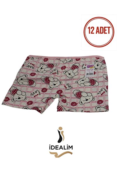 Doruk 12-Piece Girls' Underwear Boxer Set