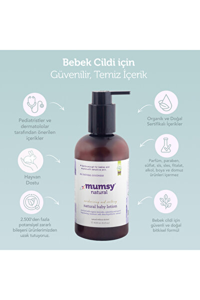 Mumsy Natural Doğal Nemlendirici Bebek Yüz ve Vücut Losyonu 250 ml.