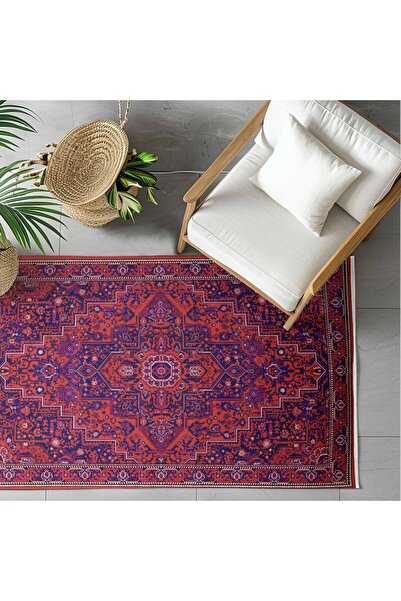 Al Kaffary Carpet Carpet Bashayer, a Traditional Rug inspired by Arab Heritage, perfect for living room, Red