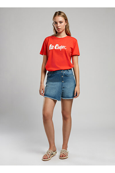 Lee Cooper Standart Bel Mom Fit Kadın Denim Şort 252 LCF 121031 MILA DENIM