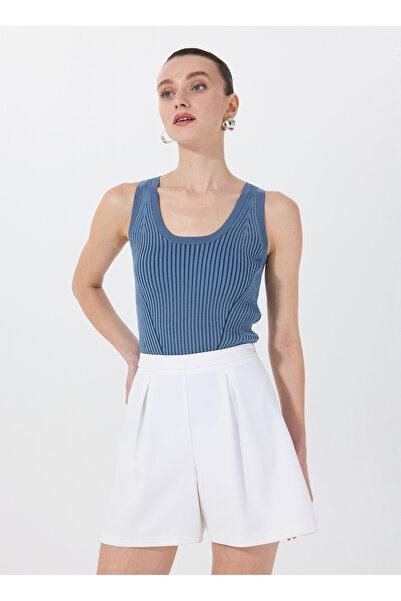 Fabrika Mavi Kadın Fitilli Dar Bluz F5SL-BLZ0249