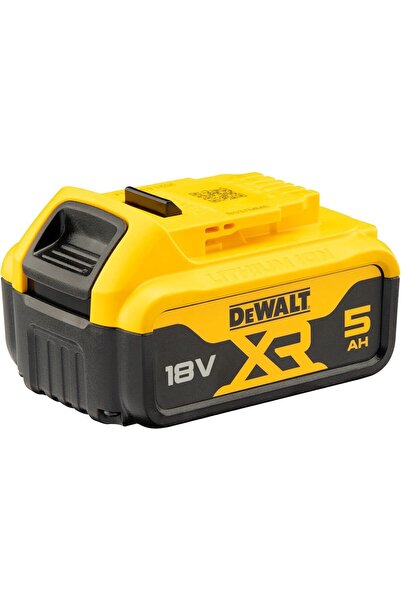 Dewalt مجموعة بطاريات ليثيوم أيون DCB184-18V 5Ah XR من DEWALT (أسود وأصفر)