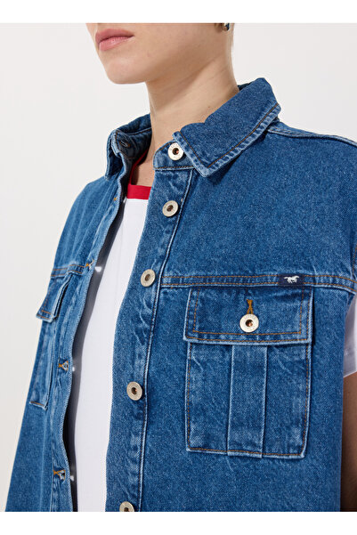 Mustang İndigo Kadın Yelek M5SL-YLK1112