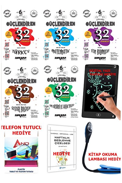 Ankara Yayıncılık 2025-2026 Müfredat Yeni Maarif Modeli 6.Sınıf 32 Haftalık G...