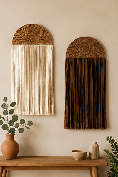 AYBÜK PABUÇ PİNTERST TARZI BOHEM MAKROME DUVAR SÜSÜ BALKON SÜSÜ