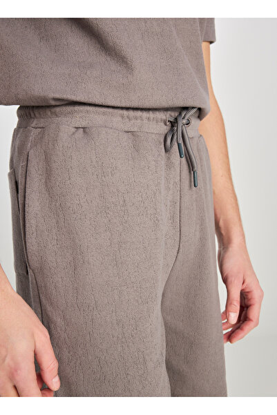 Lee Relaxed Gri Erkek Şort L2510272035 Relaxed Fit Sweatshort