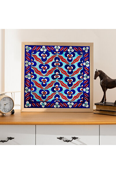 CFTC Tile & Ceramic El Yapımı İznik Çini Pano – Çintemani Deseni