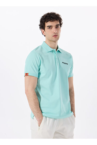Discovery Expedition D4SM-TST3248 Mint Basic Düz Erkek Polo T-Shirt