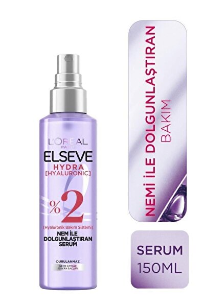 ELSEVE Hydra [hyaluronic] Neme Ihtiyaç Duyan Saçlar Için Bakım Seti - Şampuan & Saç Bakım Kremi & Serum
