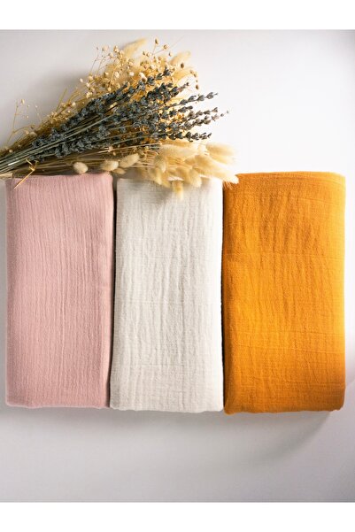 Vita Cherie مجموعة من 3 بطانيات أطفال من الموسلين |   100x100 سم |   100% قطن...