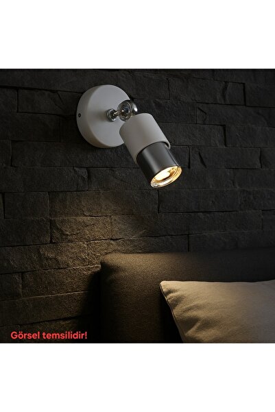 Bozyaka Aydınlatma Lotus Single Decorative Korm and White Movable Wall Sconce - Daylight Led Bulb Included
