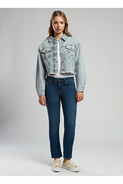 Lee Cooper Kadın Klasik Yaka Regular Fit Denim Ceket 252 LCF 131006 FREYA DENIM