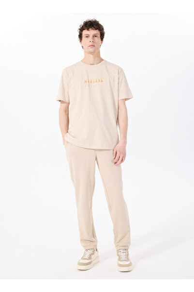 Mustang Relaxed Bej Erkek Eşofman Altı M5SM-EA1152