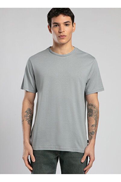 Lee Cooper Чоловіча футболка з круглим коміром Indigo 252 LCM 242005 GAEL INDIGO