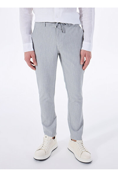 People By Fabrika Normal Bel Normal Paça Gri Erkek Chino Pantolon PBF5SM-PNT 5019