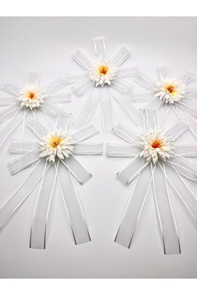 EvremStore Gelin Bohçasına Uygun Çiçekli Bohça Süsü 5 Adet