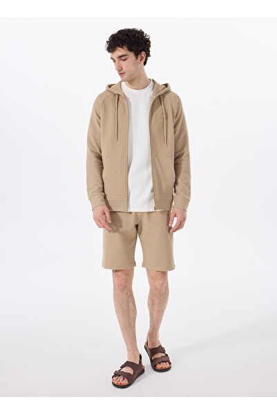 Discovery Expedition D5SM-SHT3755 Deve Tüyü Lastikli Bel Relaxed Düz Erkek Şort