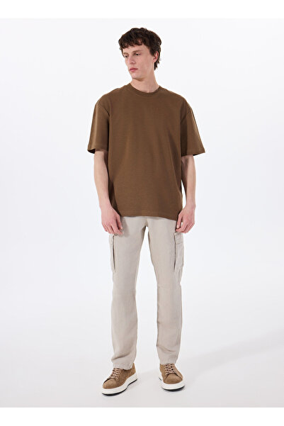 GMG FIRENZE Ανδρικό παντελόνι Gmg Florence Standard Waist Regular Fit Beige G...