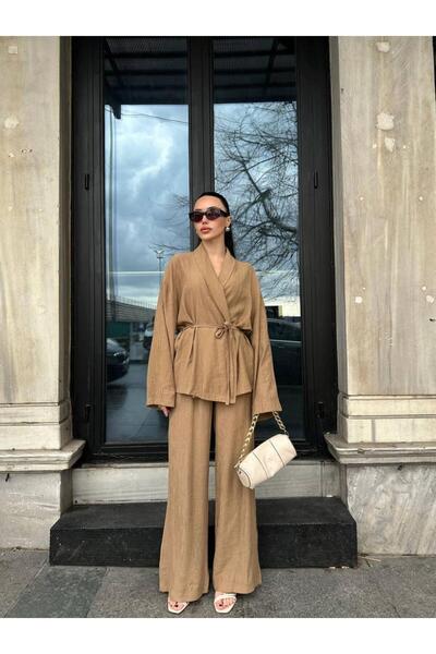 MODAGK Linen Kimono Set