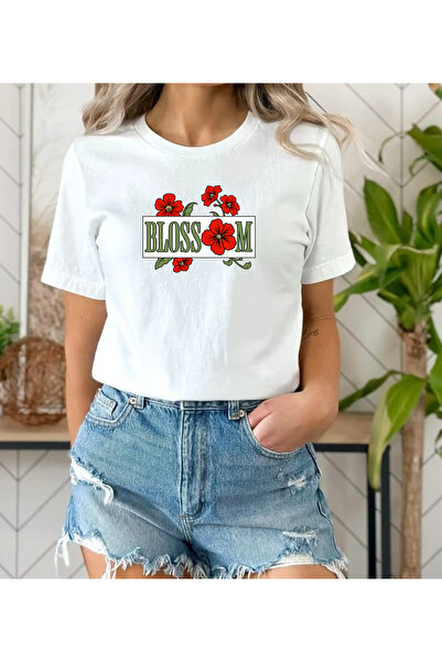Kadın Blossom Baskılı Regular T-Shirt
