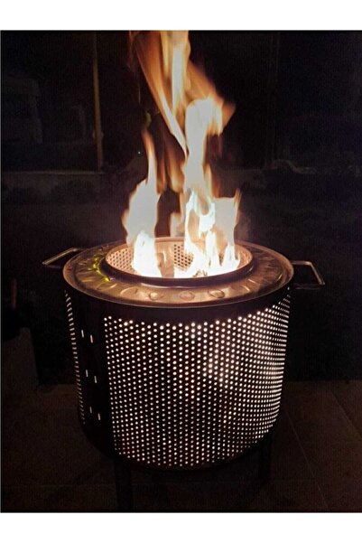 Genel Markalar Kulplu Ateş Çukuru Bahçe Şöminesi Kamp Sobası Bahçe Sobası kulplu soba