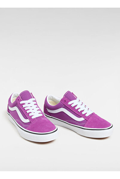 Vans VN000D6WE2T1-Old Skool Mor Deri Kadın Lifestyle Ayakkabı