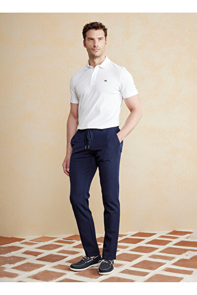 BROOKS BROTHERS Normal Bel Düz Paça Standart Lacivert Erkek Pantolon BBSS25MPT024