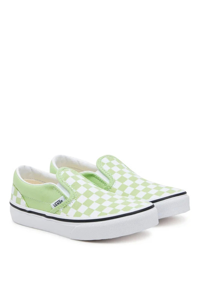 Vans Açık Yeşil Erkek Çocuk Yürüyüş Ayakkabısı VN000D0JE2Y1-Classic Slip-On