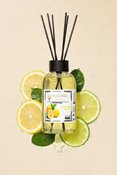 Elegance vip Perfume Özel Fiyat - Limon Dilimi Reed Diffuser Bambu Çubuklu Od...