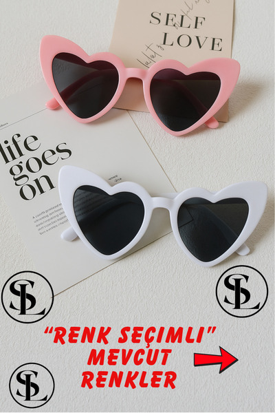 Straight Light مجموعة من 2 نظارات على شكل قلب - اختيار اللون |   العروس، العر...