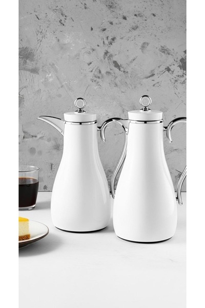 Generic Luxury Tea and Coffee Thermos Set - 1L and 0.7L Stainless Steel | Elegant Design that Retains Heat