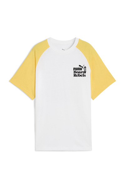 Puma Sarı - Beyaz Erkek Çocuk T-Shirt 68514502-MID90S Graphic Tee II B PU